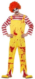 Smiffys Horror clown kostuum rood/geel voor heren 56-58 (XL)