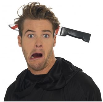 Smiffys Horror Diadeem - mes door hoofd - voor volwassenen - Halloween Multi