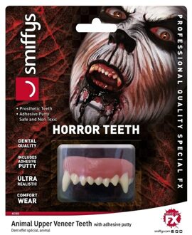 Smiffys Horror gebit weerwolf tanden voor volwassenen