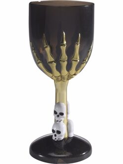 Smiffys Horror kelk - beker - zwart - Gotisch - Halloween - wijnglas - drinkbeker - horror