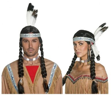 Smiffys "Indianenpruik voor vrouwen - Verkleedpruik - One size"