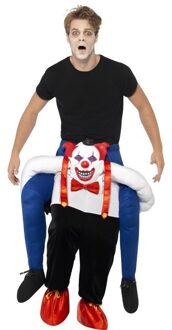 Smiffys Instapkostuum enge horror clown voor volwassenen - Halloween kostuum