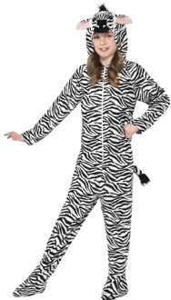 Smiffys Jumpsuit zebra all-in-one voor kinderen Multi
