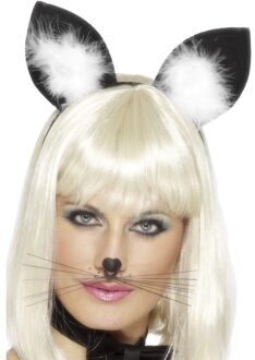 Smiffys Kattenoren voor vrouwen - Accessoires > Haar & hoofdbanden