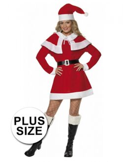 Smiffys Kerstjurk dames rood grote maat