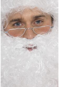Smiffys Kerstman bril - zilver montuur - volwassenen - kerstmannen accessoires