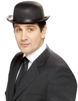 Smiffys Klassieke Engelse bolhoed - roaring twenties thema - jaren 20 - gentleman verkleed hoed