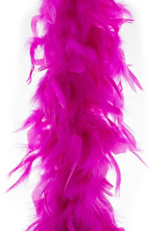 Smiffys Luxe boa - roze - 180 cm - 80g - veren - carnaval - verkleden