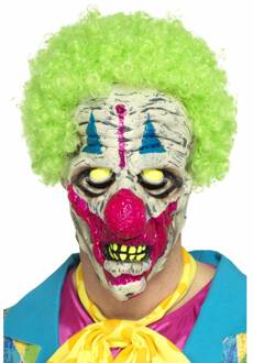 Smiffys Masker UV Black Light Clown Multicolours