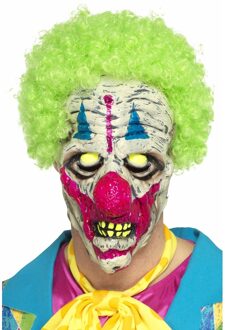 Smiffys Masker UV Black Light Clown Multicolours