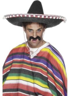 Smiffys "Mexicaanse sombrero voor volwassenen - Verkleedhoofddeksel - One size"