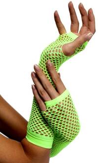 Smiffys Neon groene visnet handschoenen