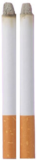 Smiffys Nep sigaretten - 2x - fopartikelen 1 April - Carnaval accessoires Multi
