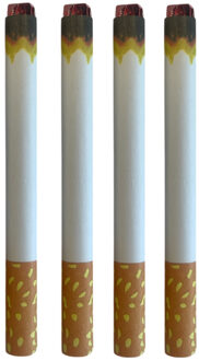 Smiffys Nep sigaretten - 4x - fopartikelen 1 April - Carnaval accessoires