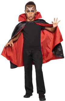 Smiffys Omkeerbare vampier/Dracula verkleed cape voor kinderen - one size - Halloween verkleed accessoires