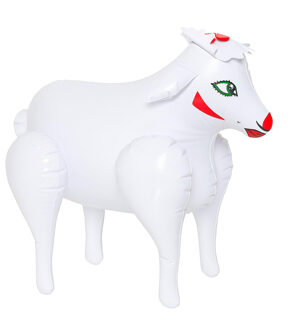 Smiffys Opblaasbaar schaapje/lammetje - 40 x 40 cm - dieren - fun artikel Multi