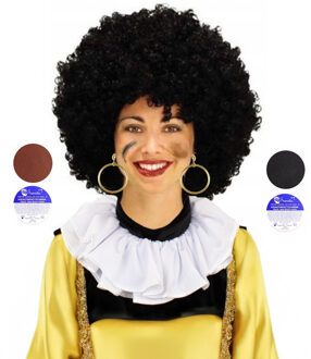 Smiffys Pieten set - pruik - kraag - schmink - oorbellen - sinterklaas