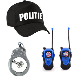 Smiffys Politie verkleed setje - pet met accessoires - voor kinderen - Verkleedkleding artikelen