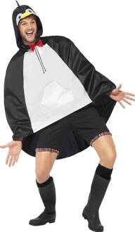 Smiffys "Poncho pinguïn voor volwassenen - Verkleedkleding - One size"