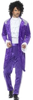 Smiffys Prince look-a-like verkleedkleding voor heren 52-54 (L) - Carnavalskostuums Paars