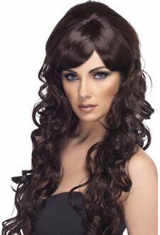 Smiffys pruik Cocktail dames zwart