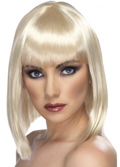 Smiffys Pruik Glam Blonde Wit
