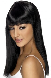 Smiffys Pruik Glamourama Zwart