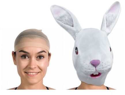 Smiffys Pruiken netje - 1x - haarnetje - voor hygi?ne - comfort - carnaval - verkleden