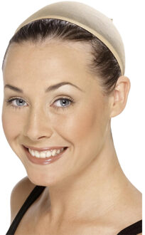 Smiffys Pruiken netje - haarnetje - voor hygi?ne - comfort - carnaval - verkleden Beige