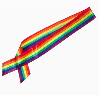 Smiffys Regenboog sjerp - volwassenen - Pride parade - liefde - lhbtiqa+ Multi