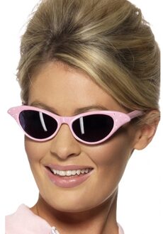 Smiffys Roze bril voor volwassenen - Accessoires > Brillen