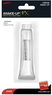 Smiffys Schmink tube - wit - 28 ml - waterbasis - make-up