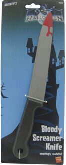 Smiffys Smiffy's mes/dolk met bloed - 33 cm - Halloween - verkleed wapens - horror thema Multi