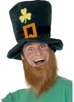 Smiffys Smiffy's St Patricks day hoed - met baard - verkleed artikelen - Leprechaun hoed