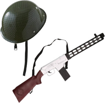 Smiffys Soldaten/Soldaat carnaval verkleed accessoires set