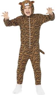 Smiffys Tijger pak Onesie - Wilde dieren verkleedkleding maat 152-158