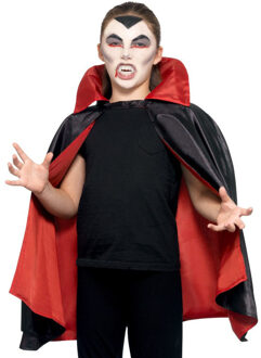 Smiffys Vampier/Dracula verkleed set met cape schmink en tanden - Carnavalskostuums Multikleur