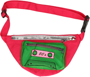 Smiffys Veelkleurige jaren 80 heuptasje - Accessoires > Tassen > Handtassen