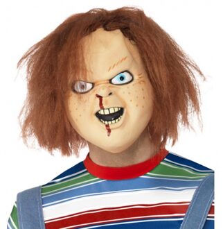 Smiffys Verkleed masker Chucky - hoofd - volwassenen - Halloween verkleedmaskers Multi
