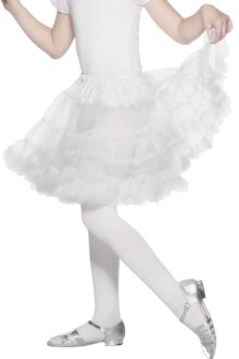 Smiffys Verkleed petticoat wit voor kinderen