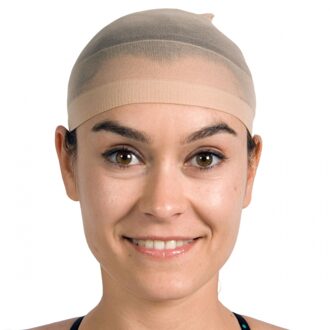 Smiffys Wig Cap, Nude, Stretches to Cover Hair, in Display Pack