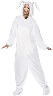 Smiffys Wit konijn/haas kostuum voor volwassenen