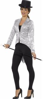 Smiffys Zilveren dames slipjas met pailletten