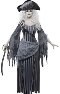 Smiffys Zombie piraten kostuum voor dames - Horror/ Halloween kleding 36-38 (S)