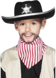 Smiffys Zwarte cowboy hoed voor kids