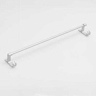 SmileMonkey Ruimte aluminium handdoek bar handdoekenrek badkamer keuken muur gemonteerde handdoek gepolijst rack holder enkele houder wit