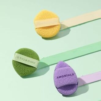 Smiley Cleansing Puff - 2 Types 1pc