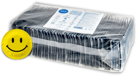 Smiley Face 100 Condooms Transparant - 53 (omtrek 11-11,5 cm)