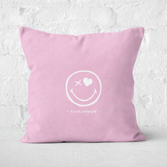 Smiley Just Be You Cushion Square Cushion - 50x50cm - Soft Touch