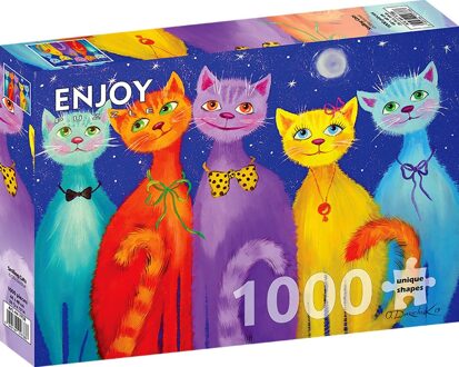 Smiling Cats Puzzel (1000 stukjes)